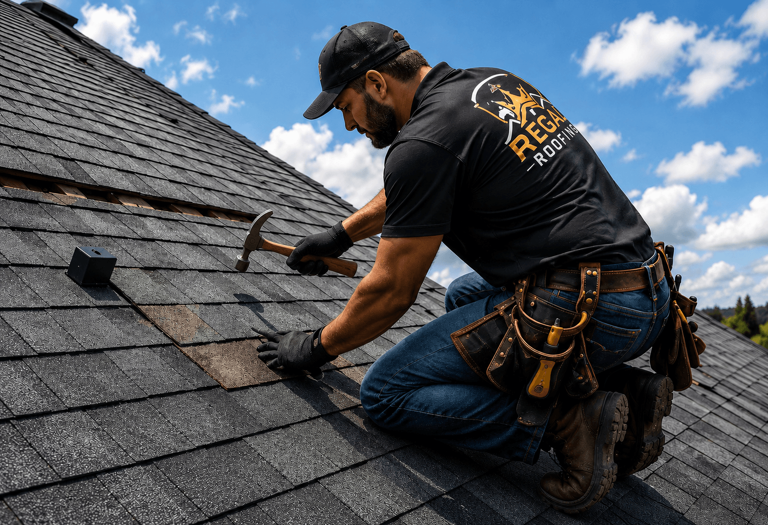 Roofing work and job-site preparation